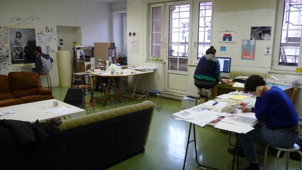 L'atelier des cinquième année. Photo Clément Lacaton/CUEJ