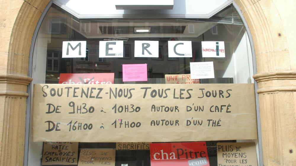 La convivialité et l'information au coeur de la lutte des salariés.