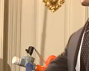 Barack Obama et le fusil à guimauves