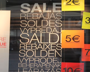 Les soldes d'hiver en baisse