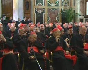 Le défilé des cardinaux au pré-conclave 