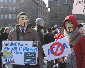 300 militants anti-Acta dans les rues de Strasbourg