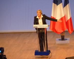 A Strasbourg, Marine Le Pen revient aux fondamentaux du FN