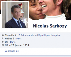 Nicolas Sarkozy, sa vie, son oeuvre sur Facebook